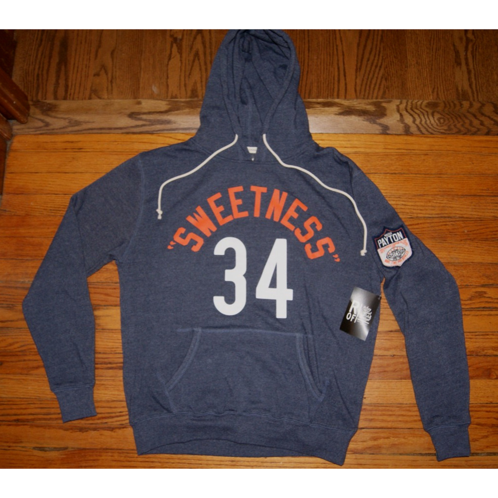 Walter Payton ROOTS OF FIGHT Hoodie Sweetness #34 (Medium) New w/Tags BEARS NFL